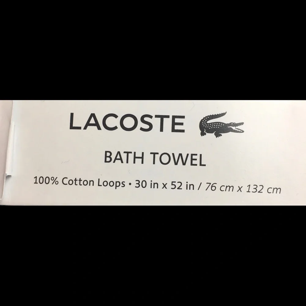 6 x Lacoste Large Bath Pool Towel variation 30”x52” new with tag various colors